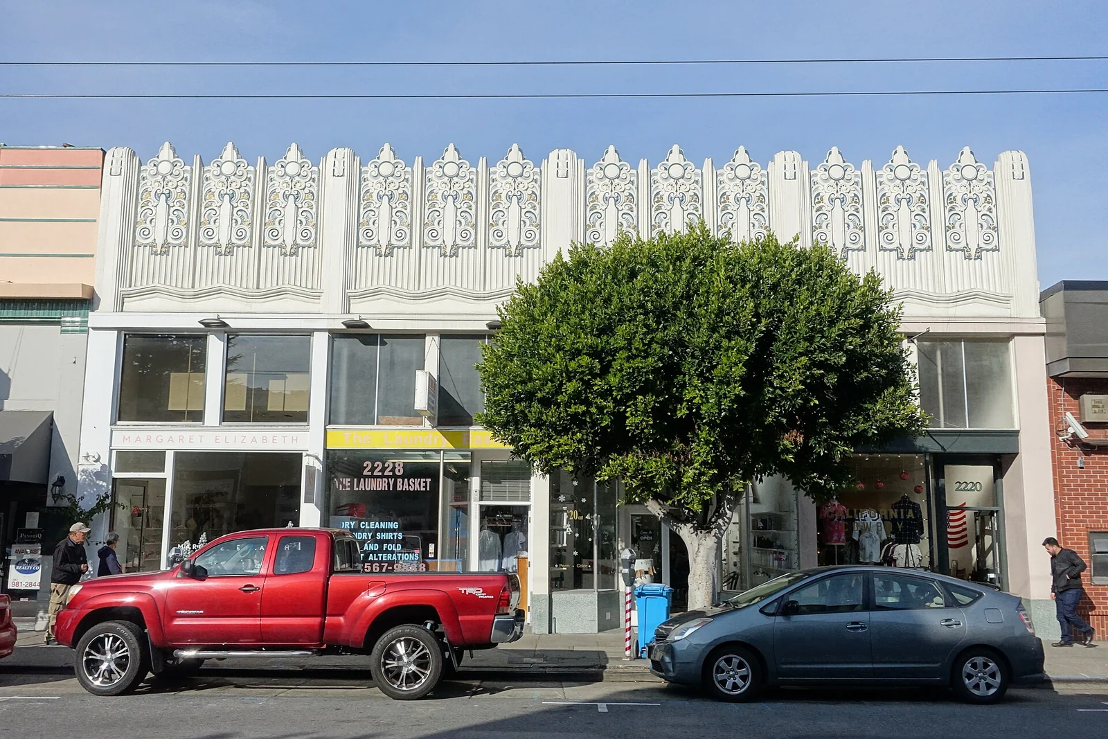 The commercial facade at 2228 Chestnut Street in the Marina.